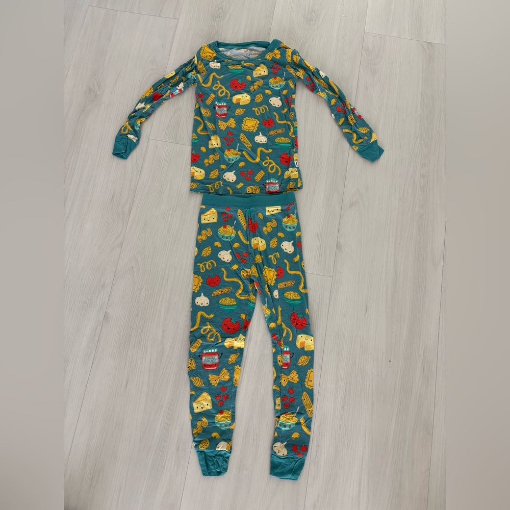 LITTLE SLEEPIES Pasta Party Two-Piece Pajama Set